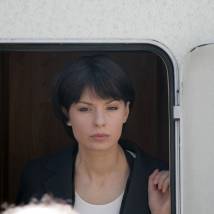 Ирина Лачина на съемках сериала "Охраняемые лица"