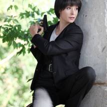 Ирина Лачина на съемках сериала "Охраняемые лица"