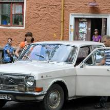 На съемках фильма "Здравствуй, мама!"