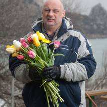 Сергей Говорухин на съемках фильма "Земля людей"