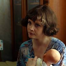 Екатерина Вуличенко на съемках сериала "Единственный мужчина"