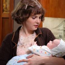 Екатерина Вуличенко на съемках сериала "Единственный мужчина"