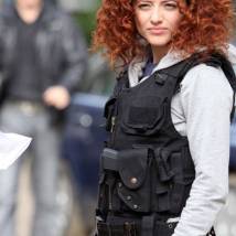 Марина Вайнбранд на съемках сериала "Амазонки"