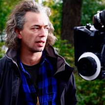 Дмитрий Поволоцкий на съемках фильма "Мой папа Барышников"