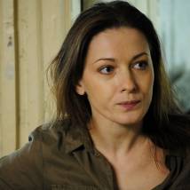 Ольга Красько на съемках сериала "Участковый"