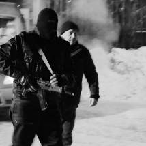 На съемках фильма "Участковый"