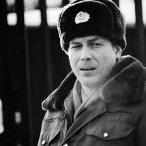 Александр Бухаров на съемках сериала "Участковый"