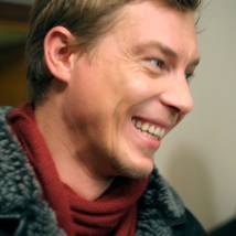 Александр Бухаров на съемках сериала "Участковый"