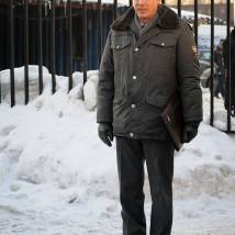 Александр Бухаров на съемках сериала "Участковый"
