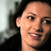 Ольга Красько на съемках сериала "Участковый"