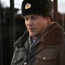 Александр Бухаров на съемках сериала "Участковый"