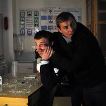 Александр Бухаров на съемках сериала "Участковый"