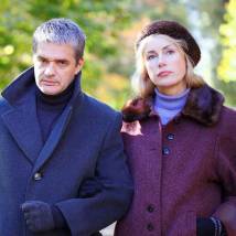 Константин Лавроненко и Мария Шукшина на съемках сериала "Сделано в СССР"