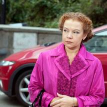 Татьяна Абрамова на съемках сериала "Всегда говори "всегда" 7"