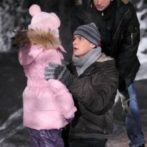 Алексей Коряков, Антон Хабаров на съемках сериала "Закрытая школа"