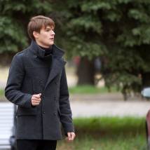Алексей Коряков на съемках фильма "Москва-не-Москва"
