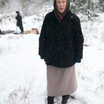 Екатерина Васильева на съемках фильма "Анна Герман. Тайна белого ангела"
