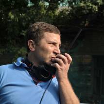 Константин Буслов на съемках фильма "Бабло"