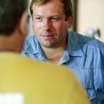 На съемках фильма "Одинокий остров"