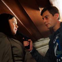 Елена Шилова на съемках сериала "Пончик Люся"