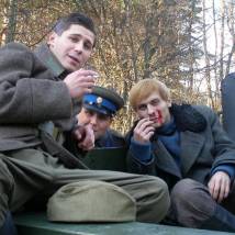 Валерий Сковронский на съемках фильма "Я тебя никогда не забуду"