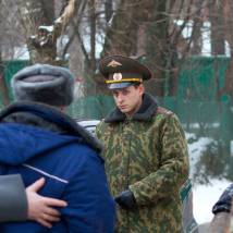 Анатолий Просалов на съемках фильма "Буду верной женой"