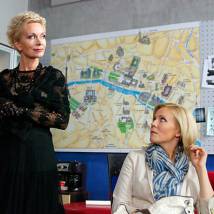Любовь Германова и Мария Куликова на съемках сериала "Доярка из Хацапетовки 3"
