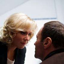 Мария Куликова и Дмитрий Ульянов на съемках сериала "Доярка из Хацапетовки 3"
