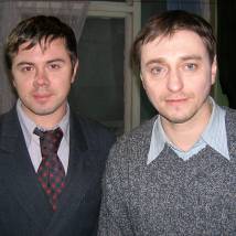 Сергей Безруков на съемках фильма "Черные волки"