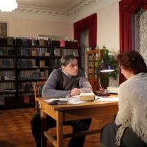 Александр Коршунов на съемках фильма "Черные волки"