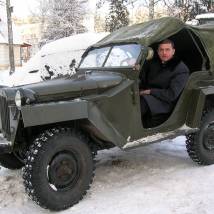 Михаил Асанкин на съемках фильма "Черные волки"