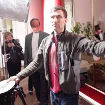 Сергей Басин на съемках фильма "Чужое лицо"