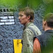 Александр Давыдов на съемках сериала "Петля"