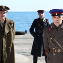 Александр Коршунов, Максим Матвеев на съемках фильма "Ялта-45"