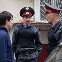 Антон Батырев и Георгий Тополага на съемках сериала "Пятницкий"