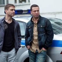 Андрей Сорока и Дмитрий Мазуров на съемках сериала "Пятницкий"
