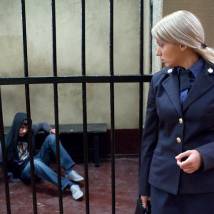 Виктория Герасимова на съемках сериала "Пятницкий"