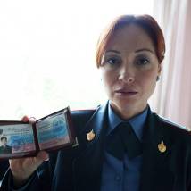 Виктория Тарасова на съемках сериала "Пятницкий"