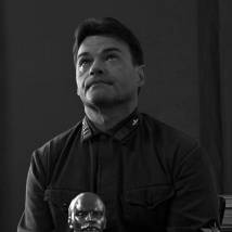 Евгений Дятлов на съемках фильма "Чкалов"