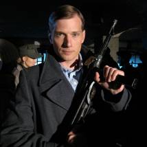 Петар Зекавица на съемках фильма "Контригра"