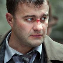 Михаил Пореченков на съемках фильма "Контригра"