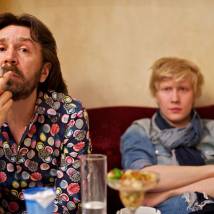 Сергей Шнуров на съемках фильма "Пока ночь не разлучит"