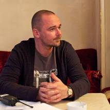 Борис Хлебников на съемках фильма "Пока ночь не разлучит"