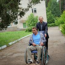 Иван Кокорин и Марат Башаров на съемках фильма "Измена"