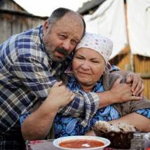 Владимир Ильин и Нина Усатова на съемках фильма "Огуречная любовь"