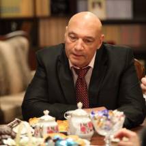Юрий Цурило на съемках сериала "Катина любовь"