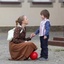 На съемках фильма "Катина любовь"