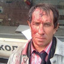 Михаил Шкамаридин на съемках фильма "Метро"