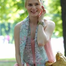 Алла Юганова на съемках сериала "Карамель"