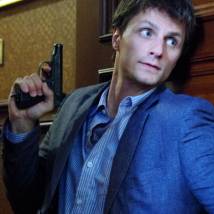 Евгений Славский на съемках сериала "Хмуров"